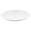 Vidaxl Washbeasin 59.3x35.1x10.7 cm Mineralguss Marmorguss Weiß