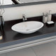 Vidaxl Washbeasin 59.3x35.1x10.7 cm Mineralguss Marmorguss Weiß
