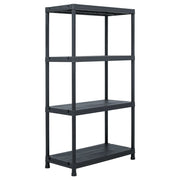 Vidaxx Lagerregale 5 Stück 60x30x138 cm Kunststoff schwarz - afbeelding 2