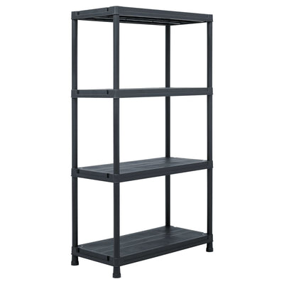 Vidaxx Lagerregale 5 Stück 60x30x138 cm Kunststoff schwarz