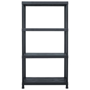 Vidaxx Lagerregale 5 Stück 60x30x138 cm Kunststoff schwarz - afbeelding 3