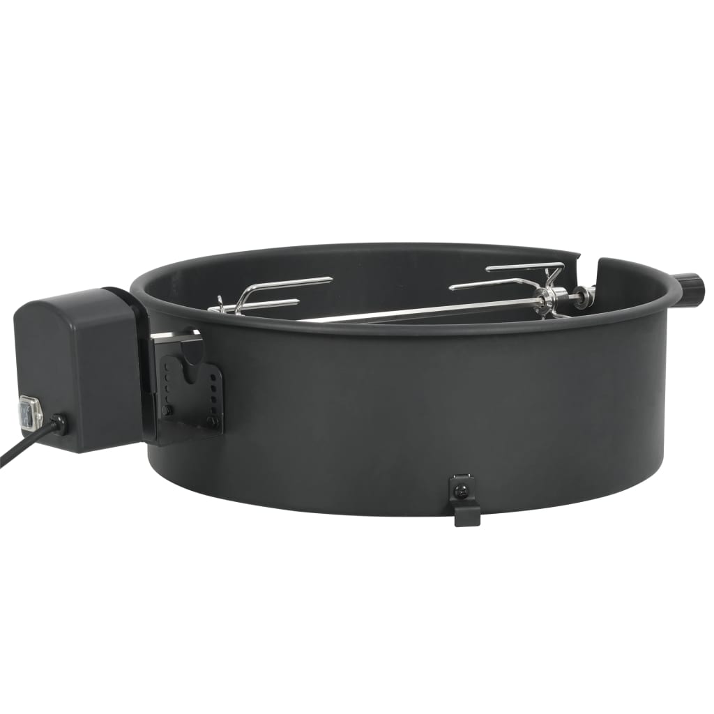 Vidaxl BBQ Rotisserie Ring 47 cm Schwarz
