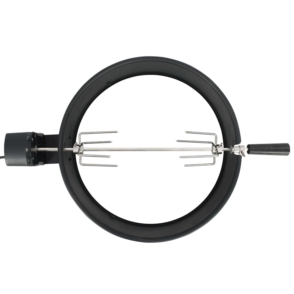 Vidaxl BBQ Rotisserie Ring 47 cm Schwarz