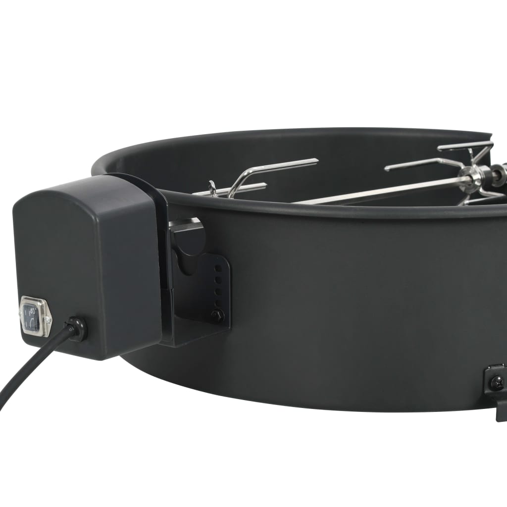 Vidaxl BBQ Rotisserie Ring 47 cm Schwarz
