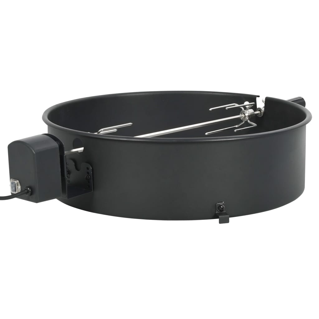 Vidaxl BBQ Rotisserie Ring 57 cm Schwarz