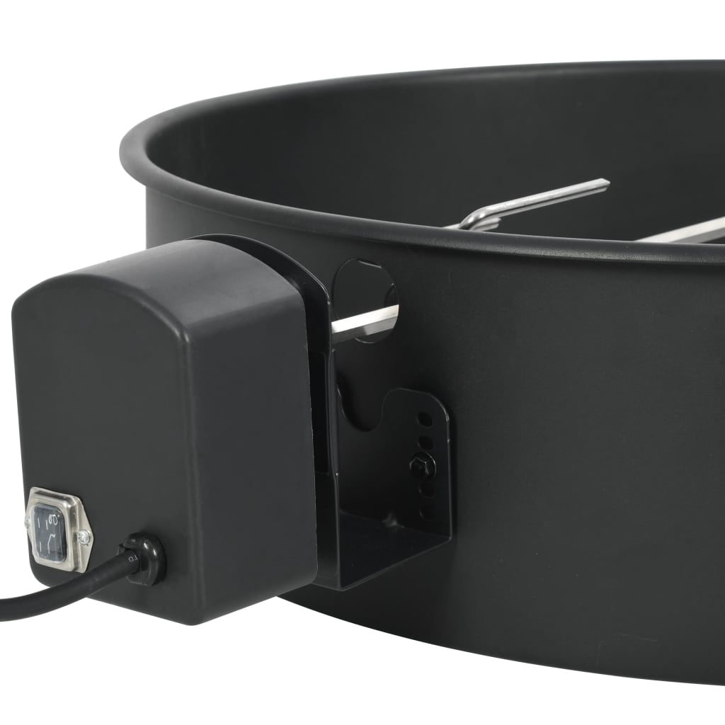 Vidaxl BBQ Rotisserie Ring 57 cm Schwarz