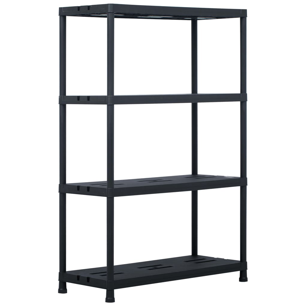 VIDAXL -LAGE RAGS 2 PCS 220 kg 90 x 40 x 138 cm Kunststoff Schwarz