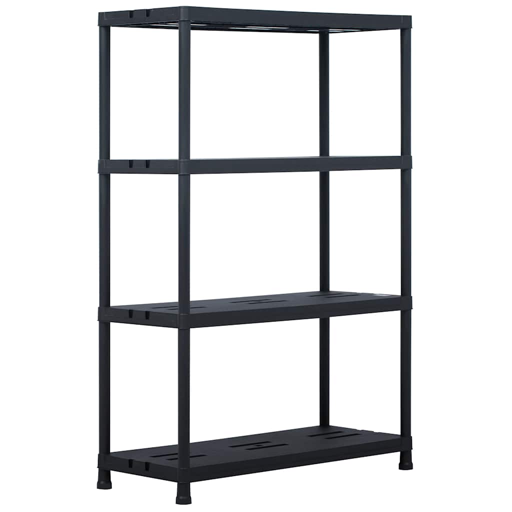 VIDAXL -LAGE RAGS 2 PCS 220 kg 90 x 40 x 138 cm Kunststoff Schwarz