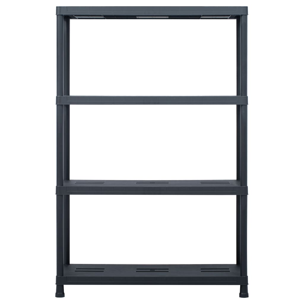 VIDAXL -LAGE RAGS 2 PCS 220 kg 90 x 40 x 138 cm Kunststoff Schwarz