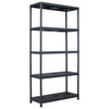 VIDAXL -LAGE RAGS 2 PCS 260 kg 90 x 40 x 180 cm Kunststoff Schwarz