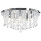 Vidaxl Deckenlampe mit Kristallperlen um 4xg9 silberfarben
