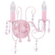 Vidaxl Wandlampe mit Perlen 2 x E14 Pink
