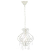 Vidaxl Deckenlampe mit Perlen um E14 Weiß