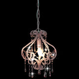 Vidaxl Deckenlampe mit Perlen um E14 Pink - afbeelding 2