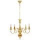 Vidaxl Kronleuchter 5xe14 Goldfarbe