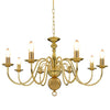 Vidaxl Kronleuchter 8xe14 Goldfarbe