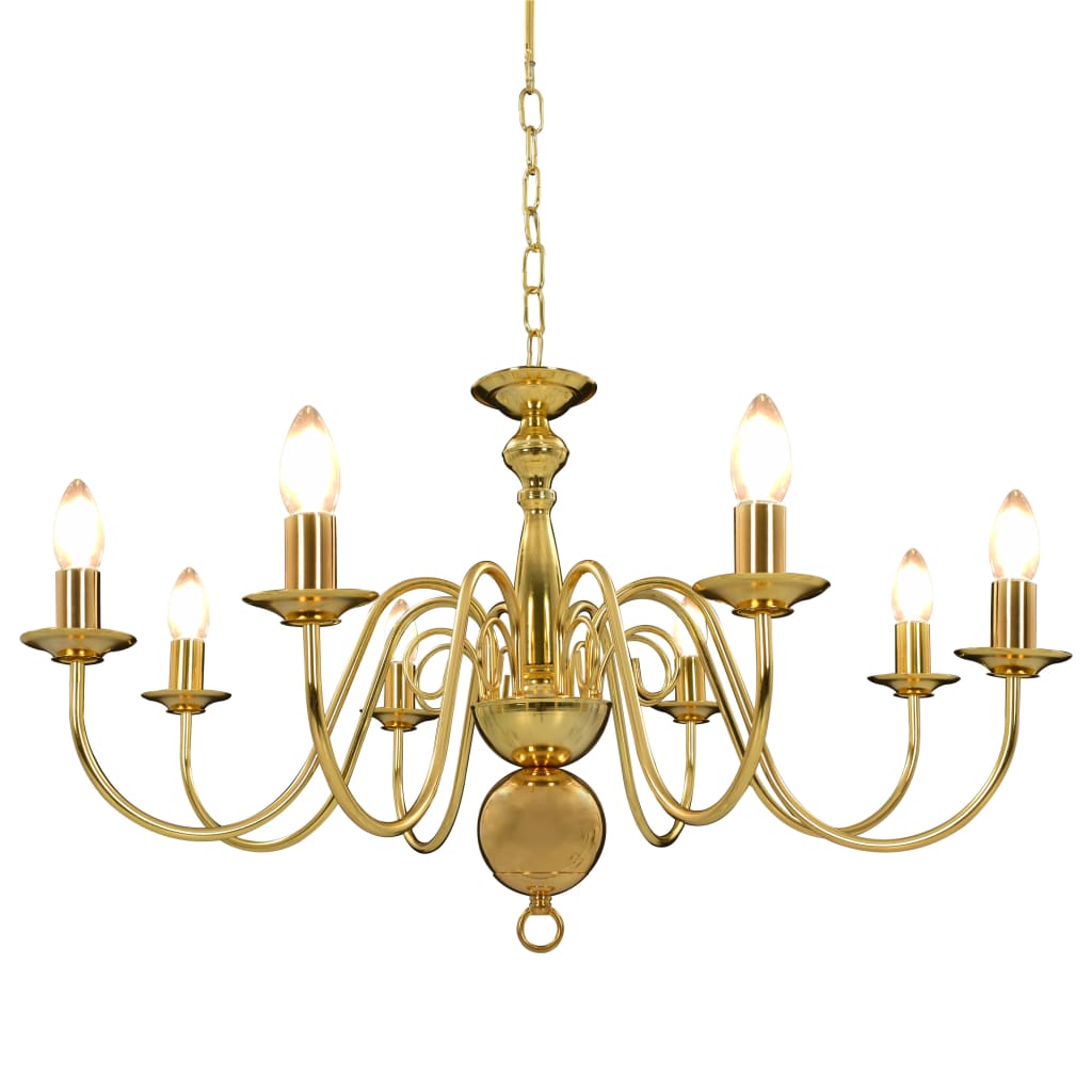Vidaxl Kronleuchter 8xe14 Goldfarbe