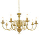 Vidaxl Kronleuchter 8xe14 Goldfarbe