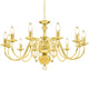 Vidaxl Kronleuchter 12xe14 Goldfarbe