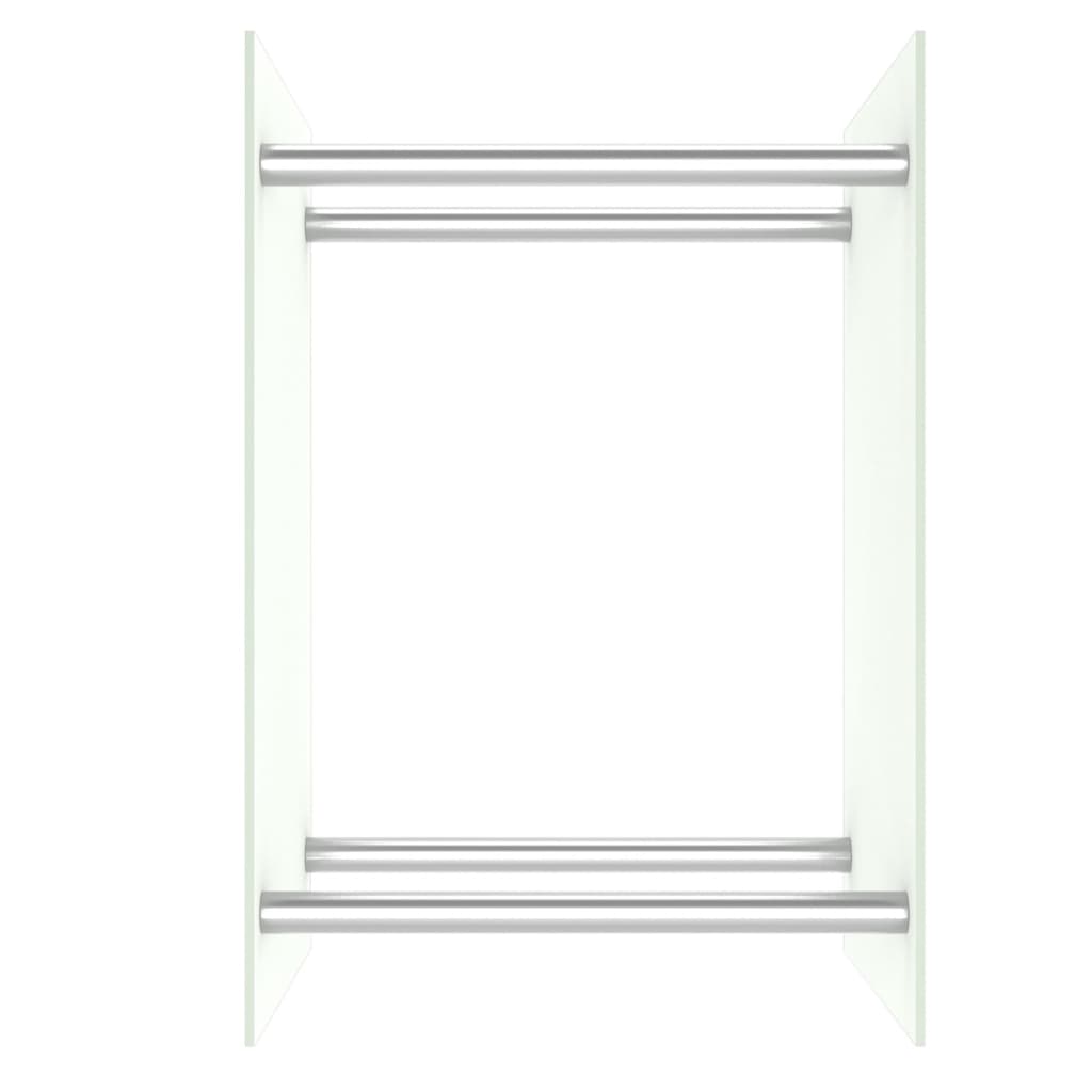 Vidaxl Kamin 40x35x60 cm Glasweiß