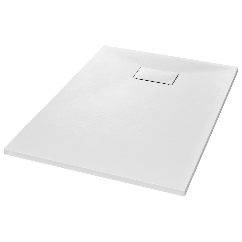 Vidaxl Duschschale 100x70 cm SMC Weiß