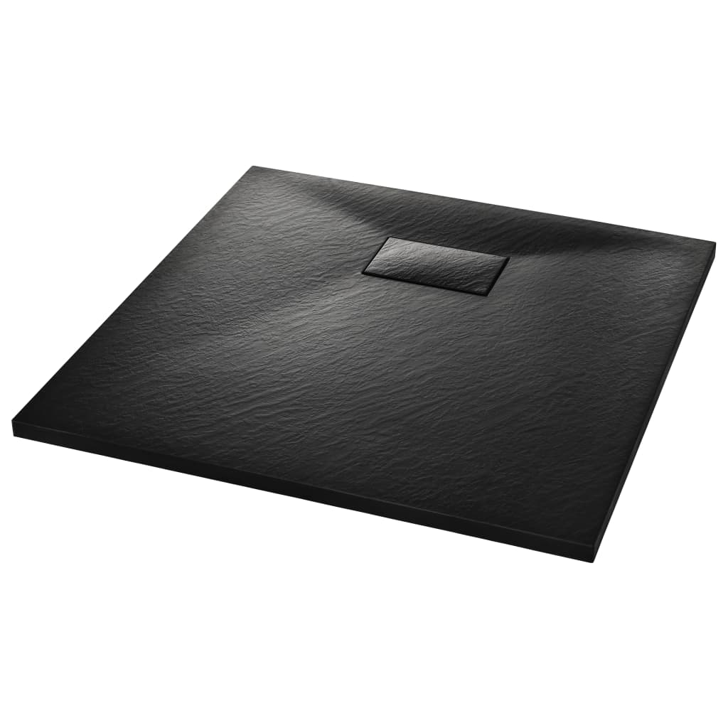 Vidaxl Duschschale 90x90 cm SMC Schwarz
