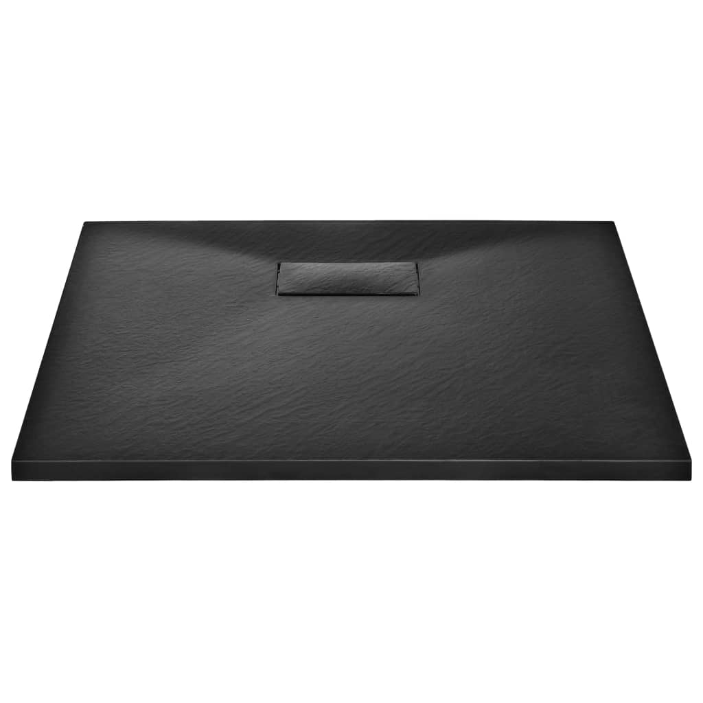 Vidaxl Duschschale 90x90 cm SMC Schwarz