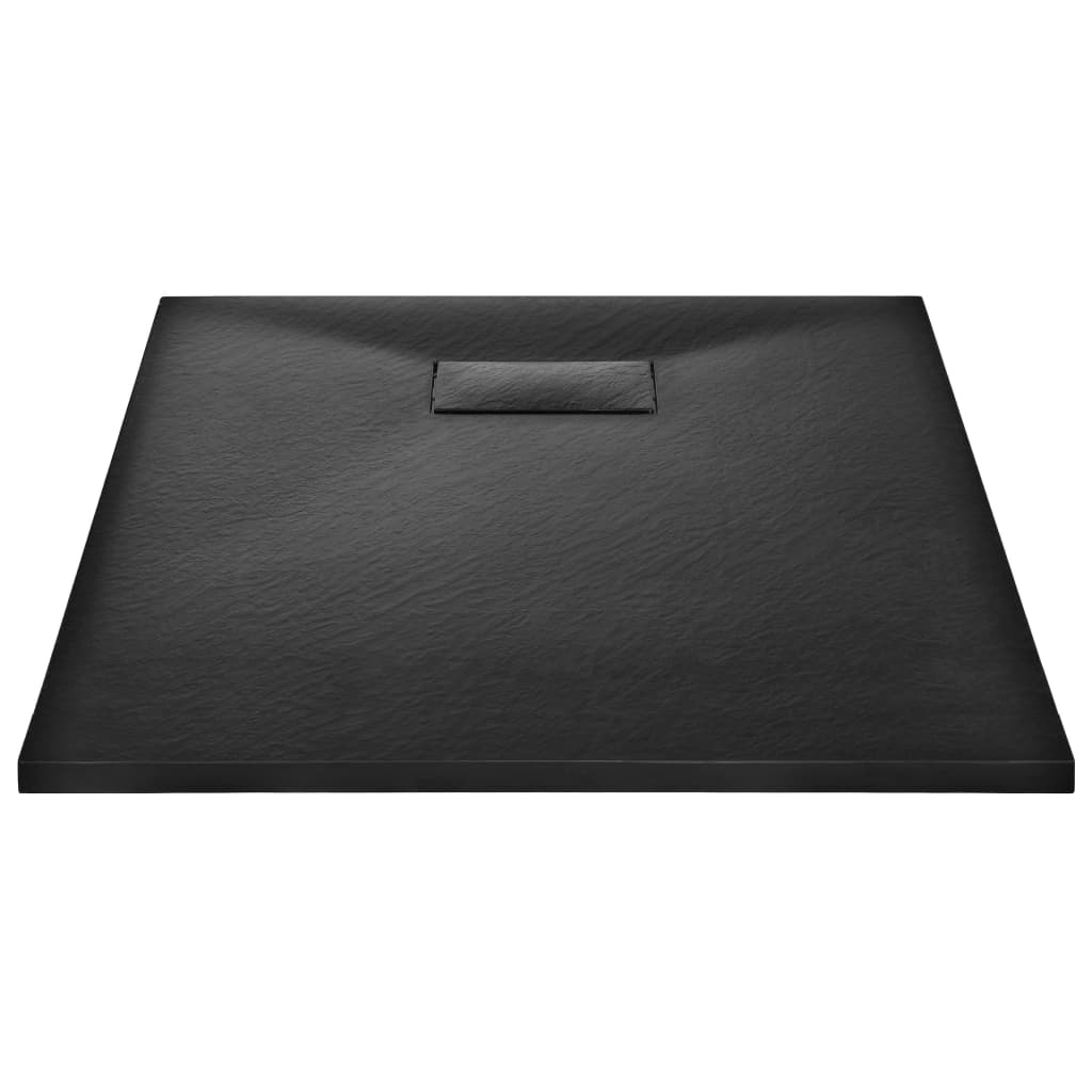 Vidaxl Duschschale 100x70 cm SMC Schwarz