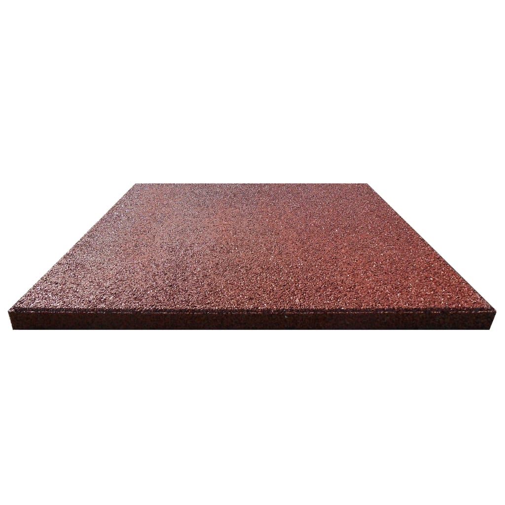Vidaxl Valt Tiles 12 ST 50 x 50 x 3 cm Gummirot