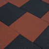 Vidaxl Valt Tiles 18 St 50x50x3 cm Gummischwarz