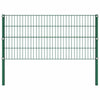 Vidaxl -Zauntafel mit Pfosten 1.7x0,8 m Eisengrün