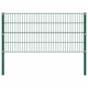 Vidaxl -Zauntafel mit Pfosten 1.7x0,8 m Eisengrün