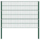 Vidaxl -Zauntafel mit Pfosten 1.7x1,2 m Eisengrün