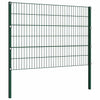 Vidaxl -Zauntafel mit Pfosten 1.7x1,2 m Eisengrün