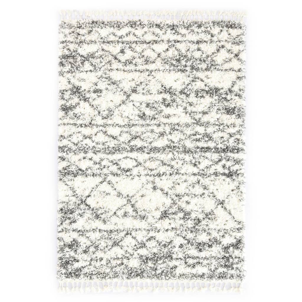 Vidaxl Teppich Berber Shaggy hochpapel 160x230 cm pp beige sand -gepflegt