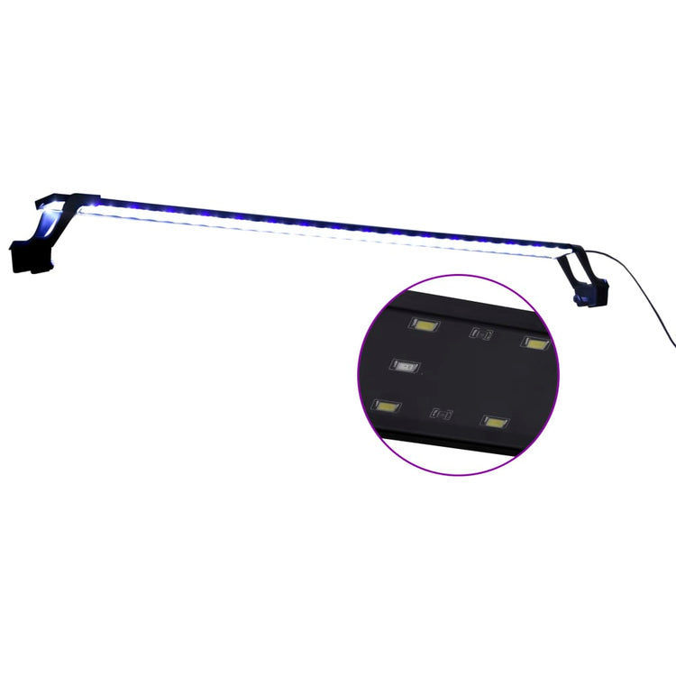 Vidaxl Aquariumlampe mit Klemmen mit 115-130 cm blau und weiß