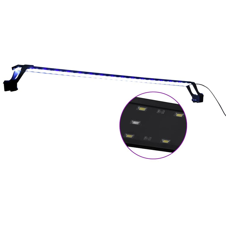 Vidaxl Aquariumlampe mit Klemmen mit 115-130 cm blau und weiß