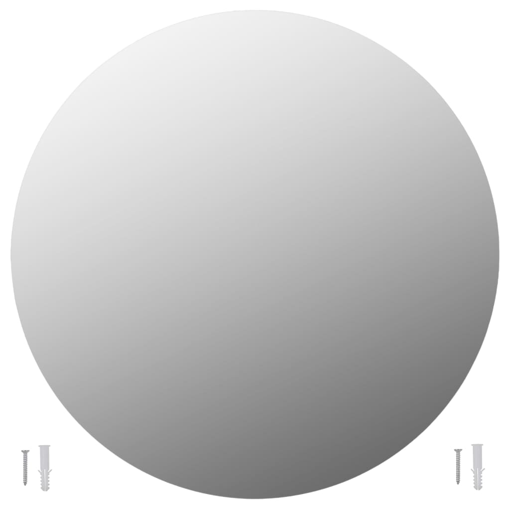 Vidaxl Mirror Round frameless 80 cm Glas