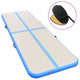 Vidaxl Gymnastics Matte mit Pumpen aufblasbar 500x100x10 cm PVC Blau