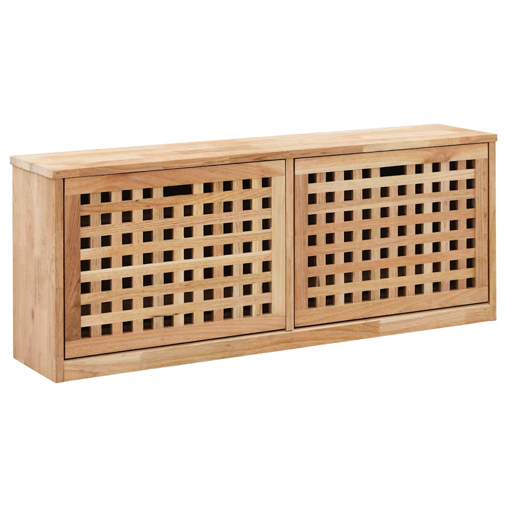 Vidaxl Schuhspeicherbank 94x20x38 cm Festes Walnussholz