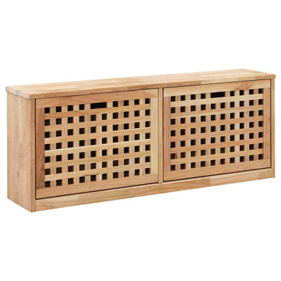 Vidaxl Schuhspeicherbank 94x20x38 cm Festes Walnussholz
