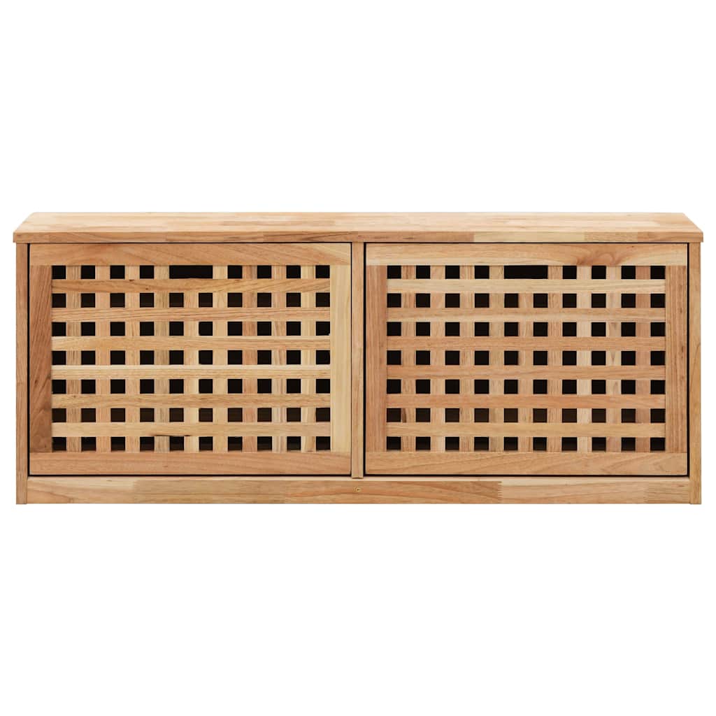 Vidaxl Schuhspeicherbank 94x20x38 cm Festes Walnussholz
