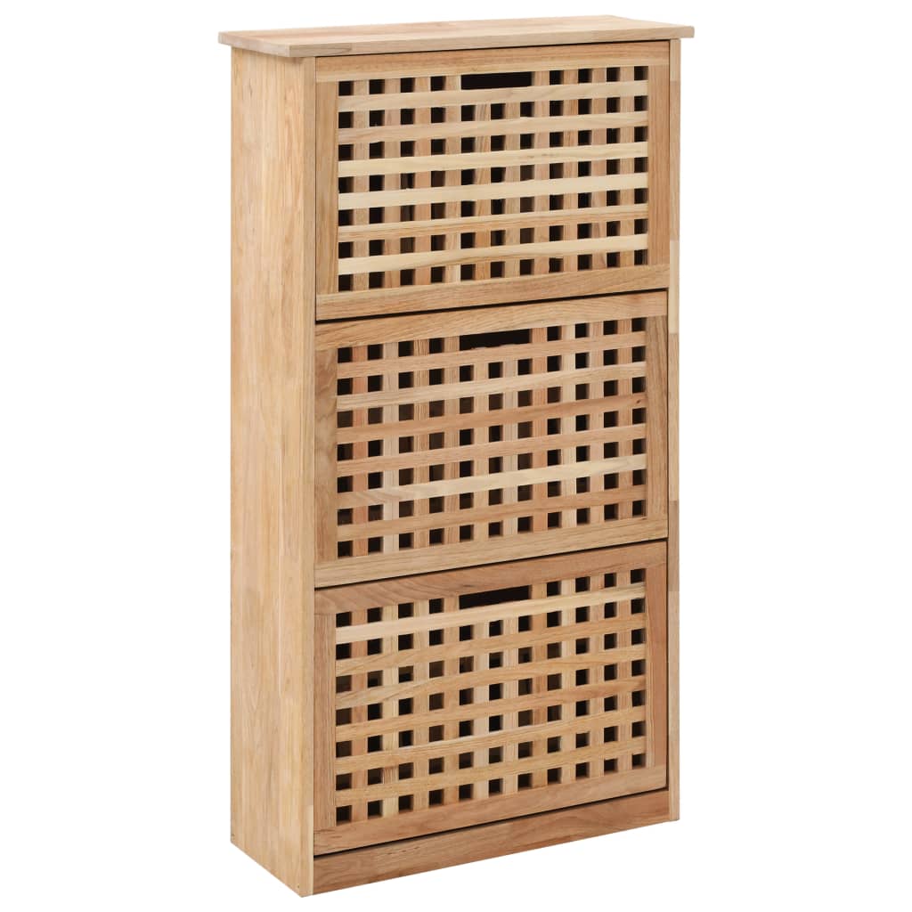Vidaxl Schuhschrank 55x20x104 cm Festes Walnussholz