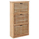 Vidaxl Schuhschrank 55x20x104 cm Festes Walnussholz