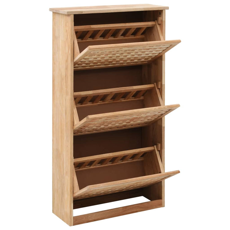 Vidaxl Schuhschrank 55x20x104 cm Festes Walnussholz