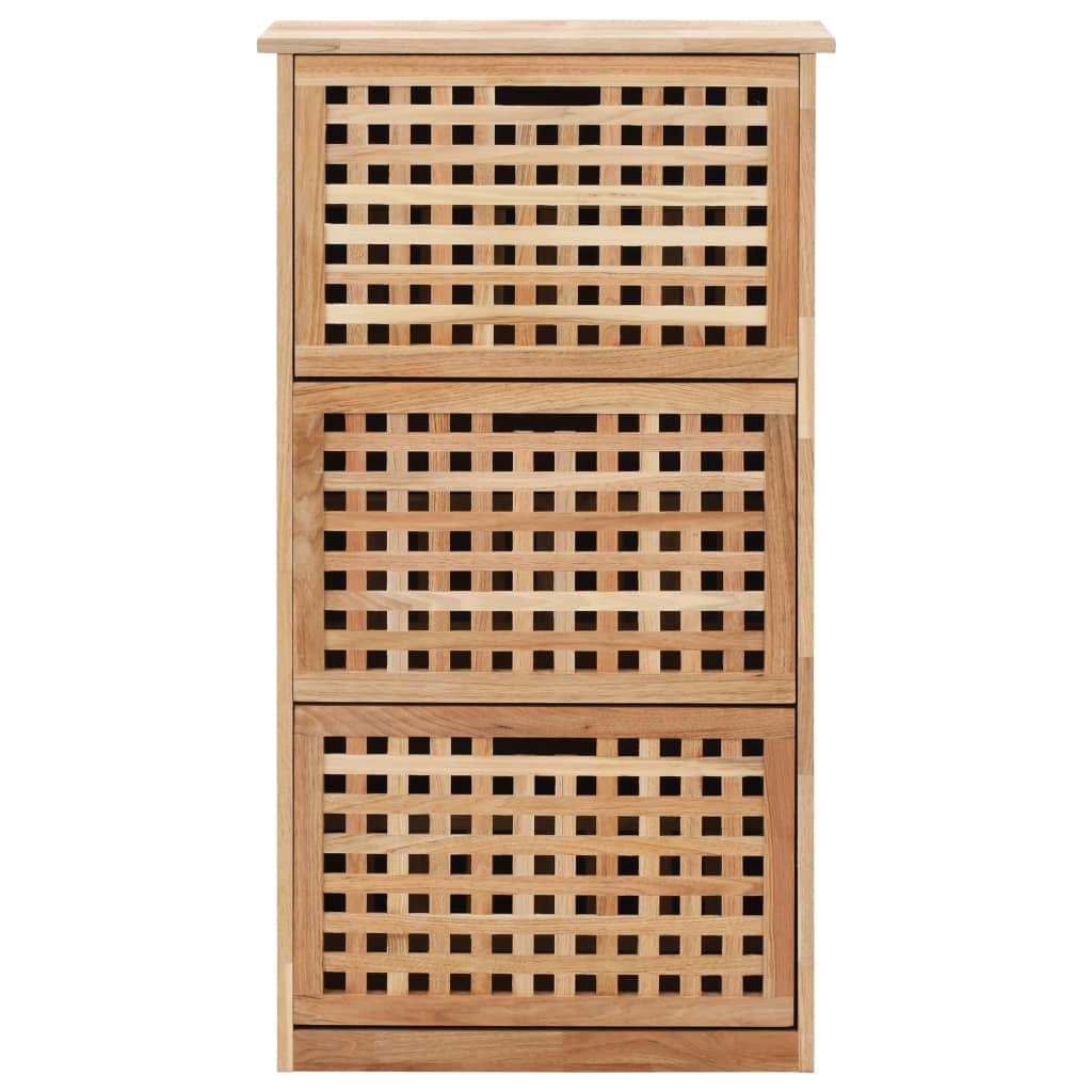 Vidaxl Schuhschrank 55x20x104 cm Festes Walnussholz
