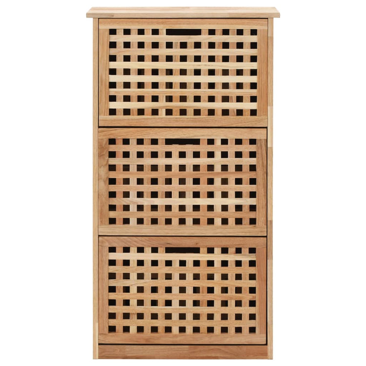 Vidaxl Schuhschrank 55x20x104 cm Festes Walnussholz
