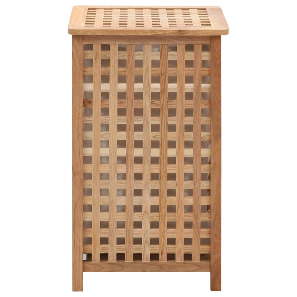 Vidaxl Waschkorb 39x39x65 cm Festes Walnussholz