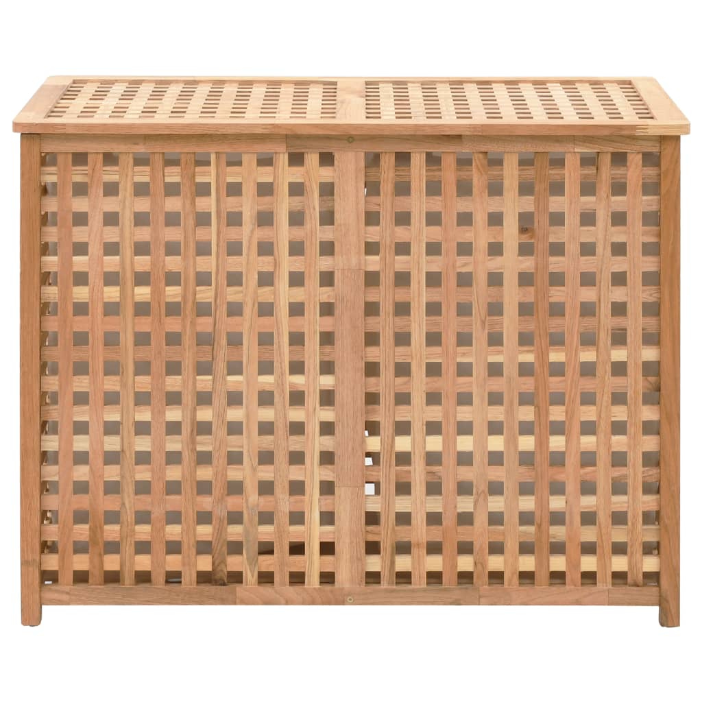 Vidaxl Waschkorb 87.5x46x67 Solid Walnussholz