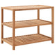 Vidaxl Badezimmer Rack 65x40x55 cm Festes Walnussholz